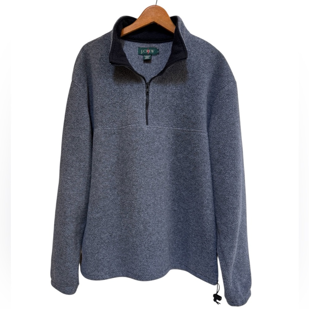 J. Crew Oarsmen Vintage Gray Half-Zip Fleece Pullover